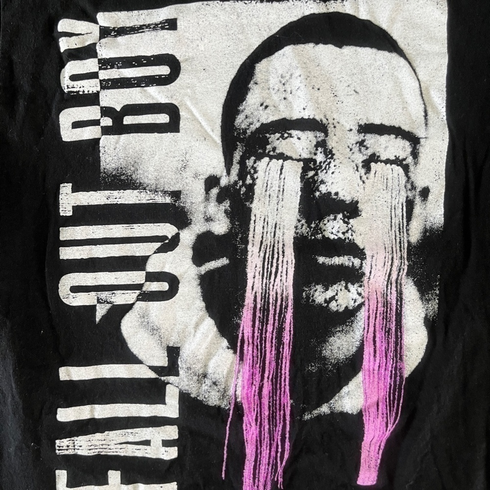 FALL OUT BOY BAND TEE Purple Ombre - Picture 2 of 3